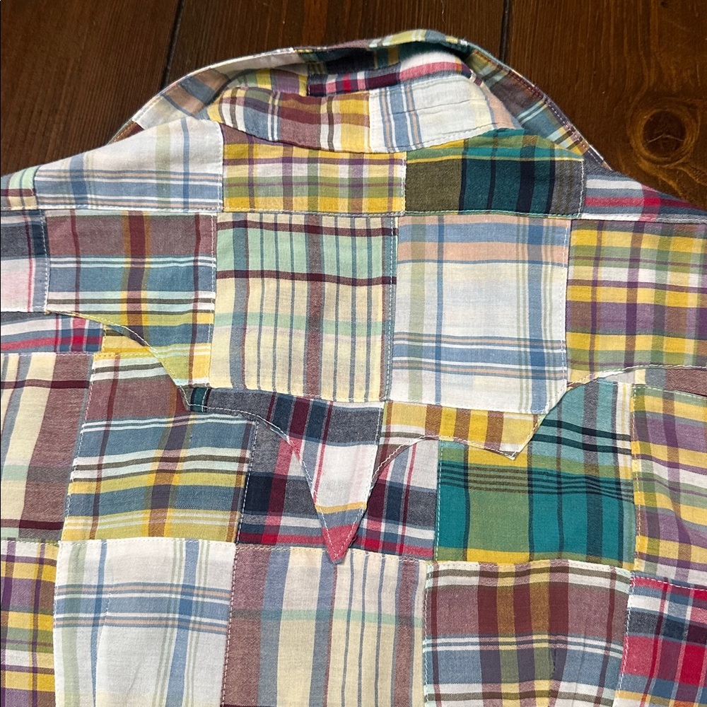 Rockmount Patchwork Plaid Button Down Shirt - image 9